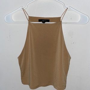 Beige crop top